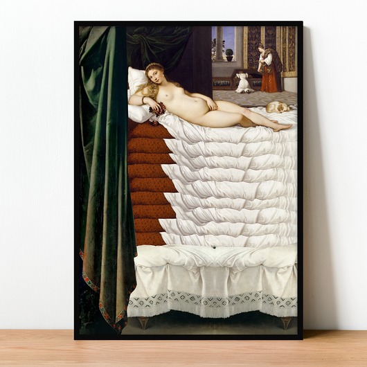 plakaty Plakat Fine Art giclee kolaż Wenus na ziarnku grochu