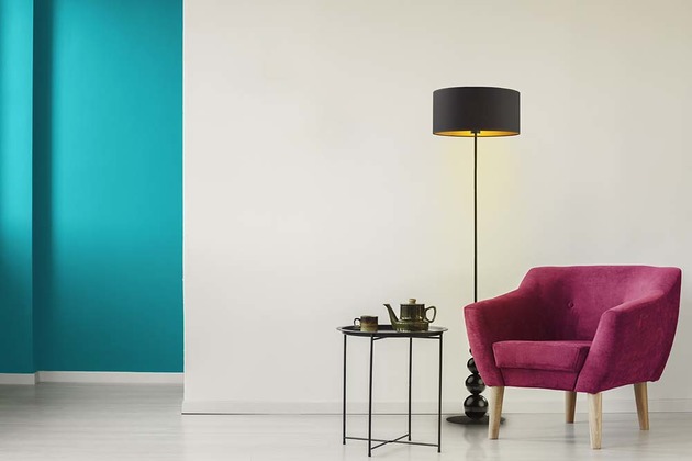 lampy podłogowe Nowoczesna lampa do salonu w stylu glamour ROMA GOLD