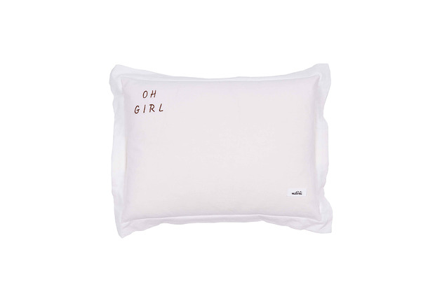 poduszki do pokoju dziecka Poduszka OH GIRL washed ecru M/L/XL