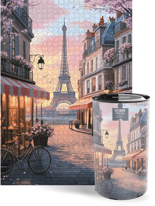 puzzle dla dzieci Spacer Po Paryżu Puzzle 1000 Elementów