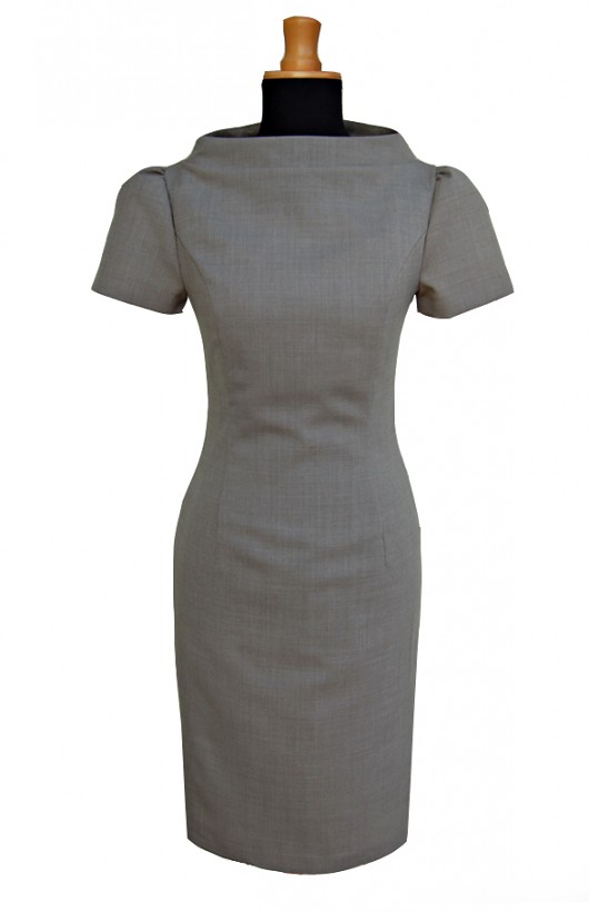 Wool dress grey 38 Kasia Zapała