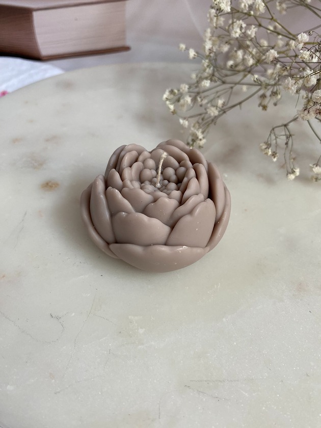 świeczniki i świece Świeca sojowa dekoracyjna "Flower" 57x35mm