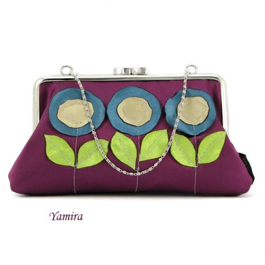 Torebka koktajlowa :: violet flowers :: yamira