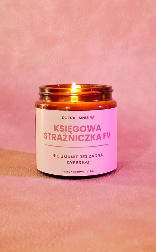 świece zapachowe Świeca sojowa dla Księgowej