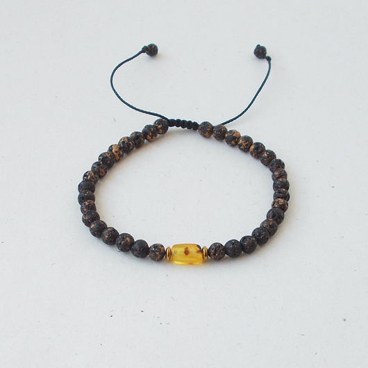 bransoletki na sznurku Bursztyn: świątynia słońca Bransoletka