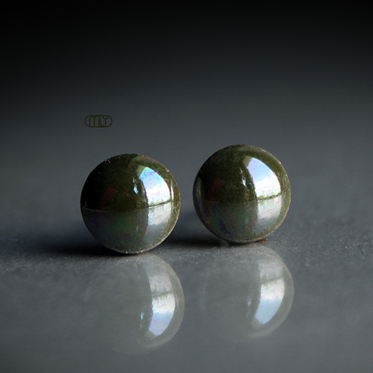 Kolczyki ceramiczne Mini Groszki 6mm Magda Łysiak