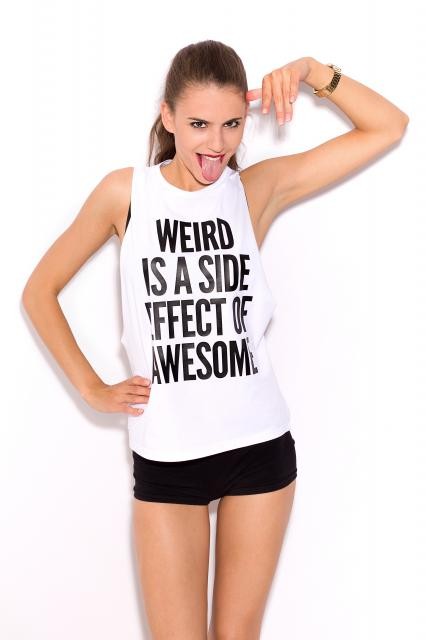 #TRBL Tank Top Weird Is Awesome Miss Trouble