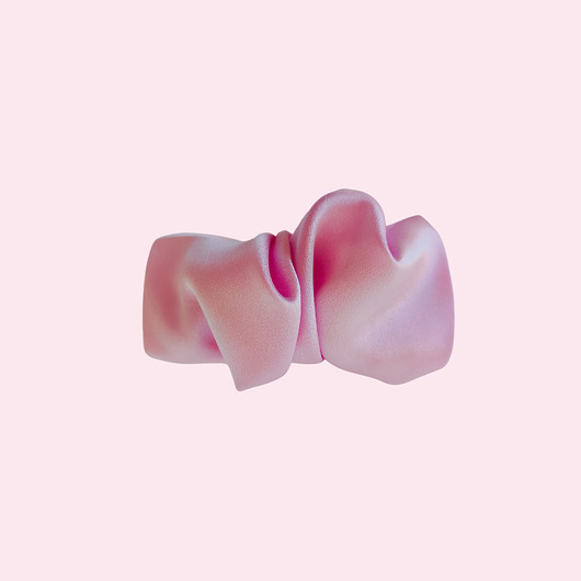 spinki i klamry do włosów Scrunchie spinka klamra jedwabna pudrowy róż