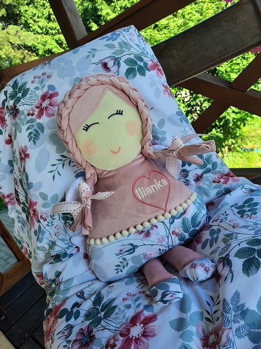 Anioł Stróż Mini rózowy z imieniem beautifulthings
