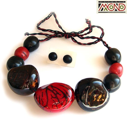 Komplet wilmy z orzechów tagua (NK26) Galeria Macondo