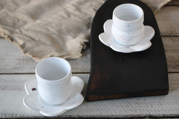 filiżanki "Przedwiośnie" -  2 filiżanki do espresso