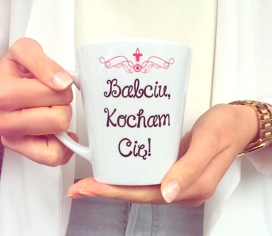 kubki Kubek  Latte BABCIU, KOCHAM CIĘ