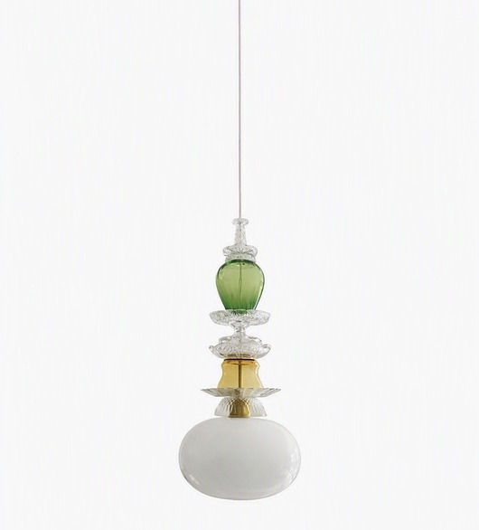 lampy wiszące Lampa wisząca szklana artdeco prl vintage