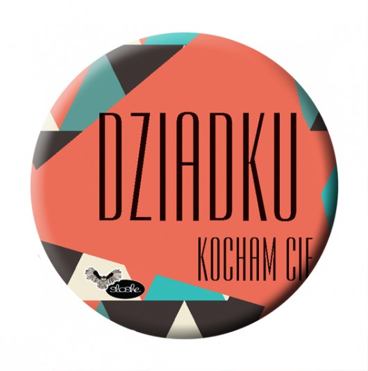 Dziadku kocham Cię, magnes 5.6cm Sowia Aleja