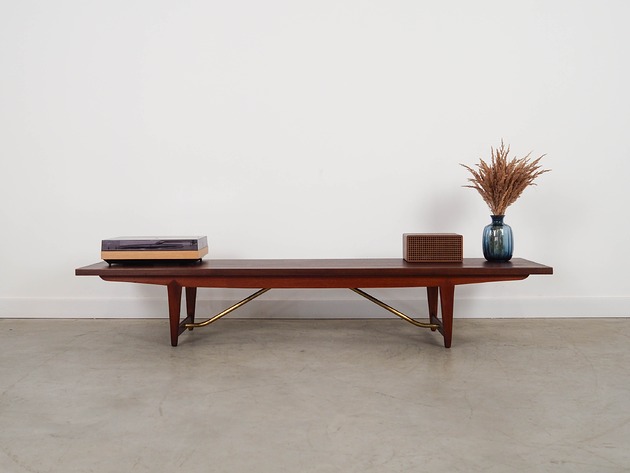 komody Lowboard tekowy, duński design, lata 80, produkcja: Dania