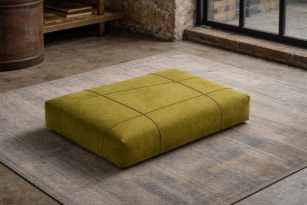 pufy do siedzenia Poduszka podłogowa  -materac - Siedzisko na podłogę Oliwka