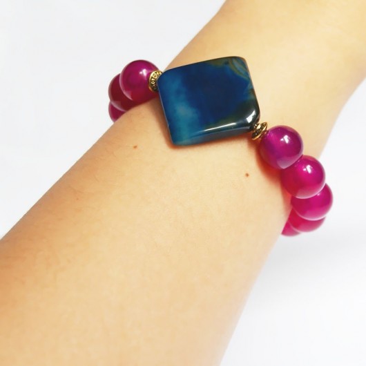 agat FUCHSIA & BLUE kaktusia