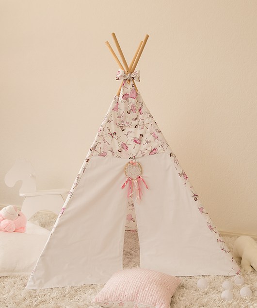 ZESTAW Namiot, Tipi Baletnice + girlanda Siesie