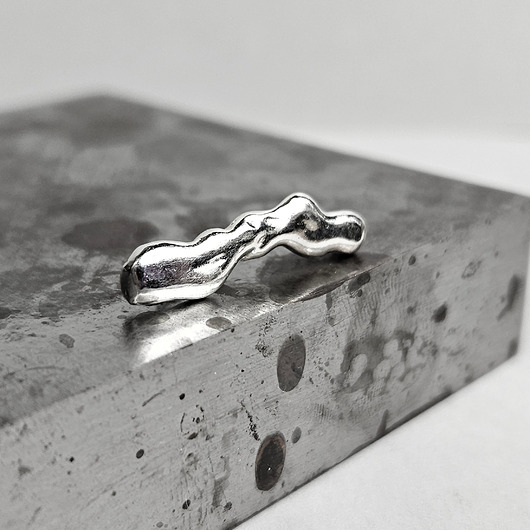 nausznice Nausznica srebrna organiczna wsuwka