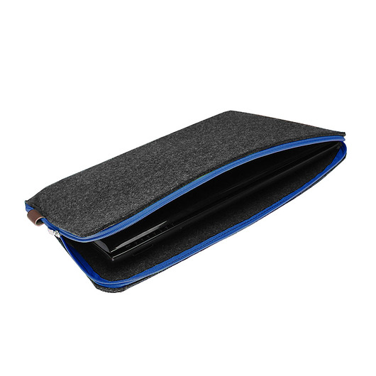 POKROWIEC NA LAPTOPA 02 niebieski zamek z filcu purol design