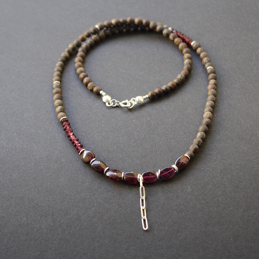 srebrne naszyjniki Naszyjnik czekolada i porto