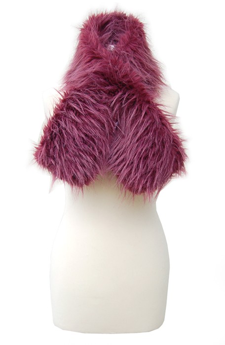 Fur scarf - szalik fioletowy Kasia Zapała