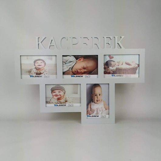 ramki na zdjęcia Multirama ramka na zdjęcia z napisem Imię 5 zdjęć