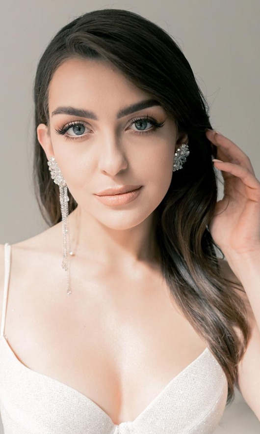 Biżuteria ślubna STELLA - srebrne błyszczące kolczyki glamour