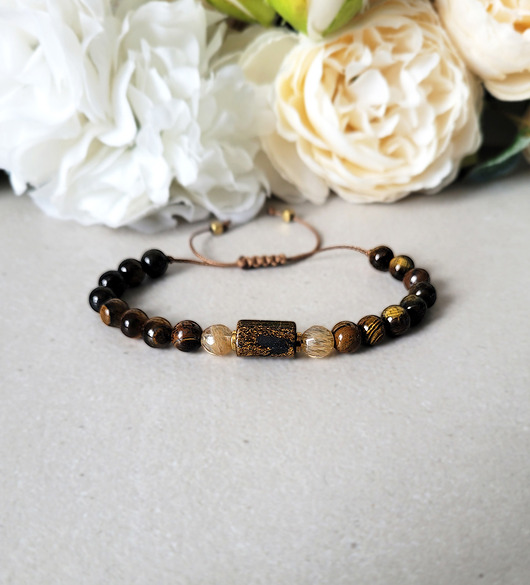 bransoletki z kamieni naturalnych SIŁA i SUKCES- z Cytrynem