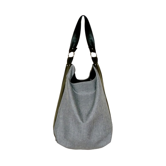 4423 ankate czarna torba worek hobo czerwień ankate