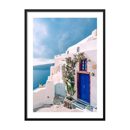 Blue door on the Island, Poster mermer