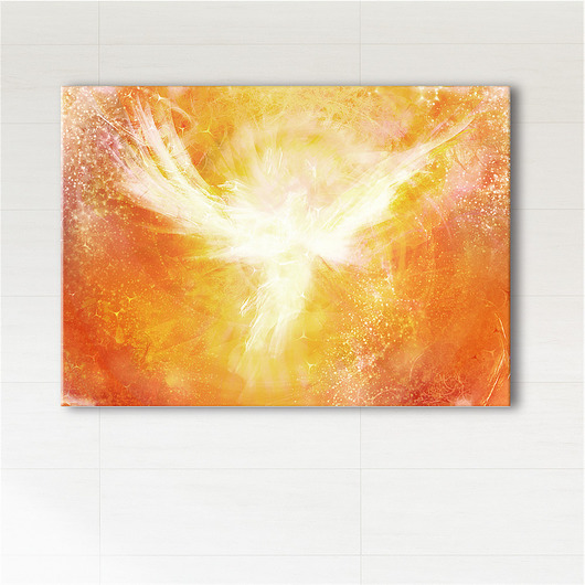 grafiki i ilustracje Obraz energetyczny - Anielski kontakt 2 - płótno