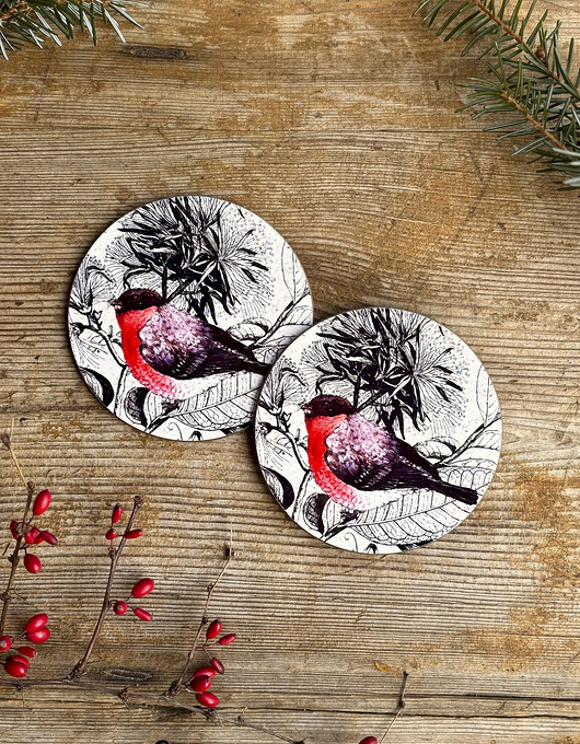 podkładki do kuchni Podkładki pod kubek - Gil- Ptaki- Ilustracja