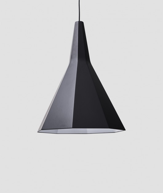 Lampa Krater | Czarna/szara Renament