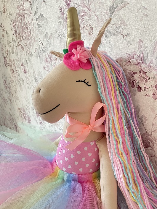 misie i maskotki Rozalka maskotka jednorożec 55 cm