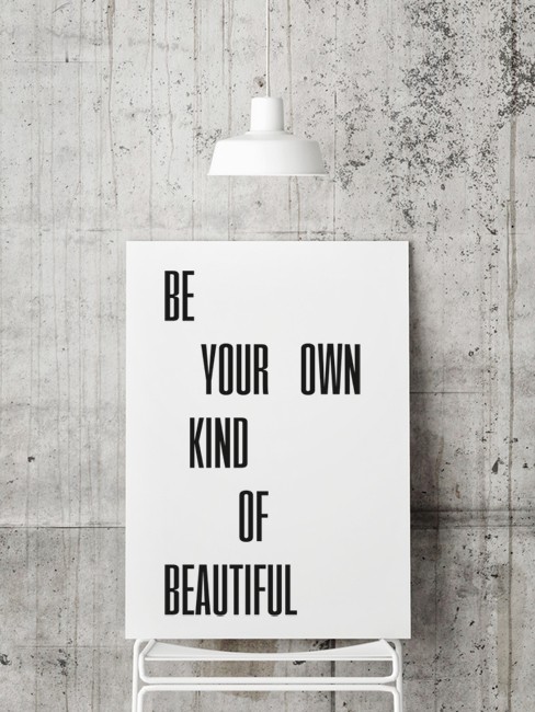 Plakat BE YOUR OWN KIND OF BEAUTIFUL beleco