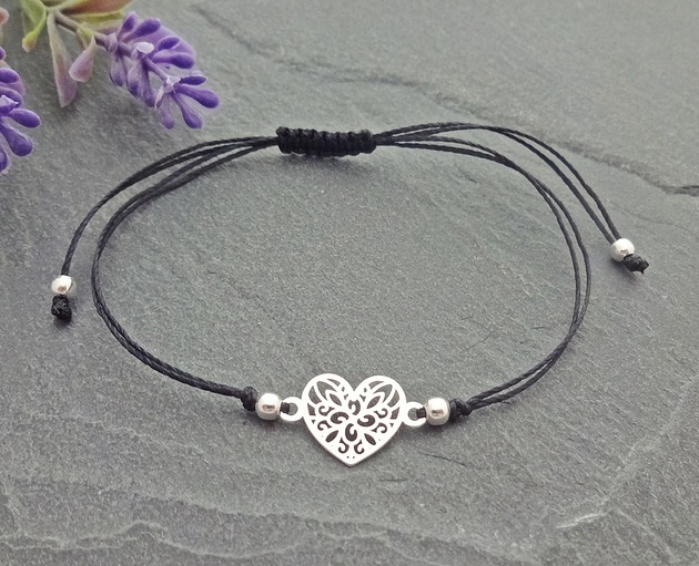 Bransoletka Serce Ażur Srebro 925 Loa Jewellery