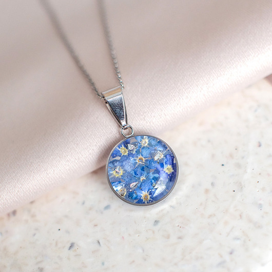 wisiory Wisiorek z niezapominajkami