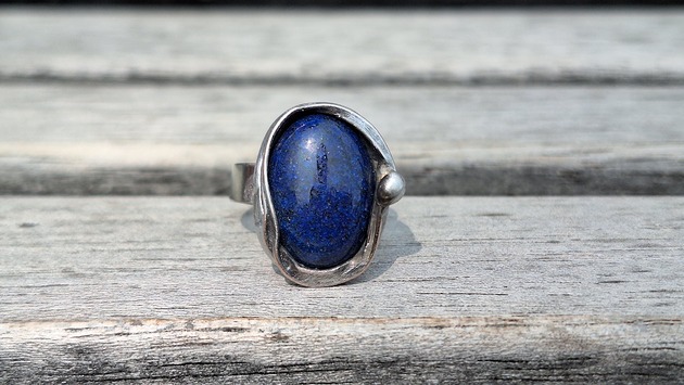 pierścionki - różne Lapis lazuli - pierścionek regulowany