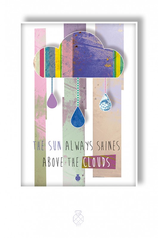THE CLOUD - plakat ilustrowany (basic size) Ananas Project