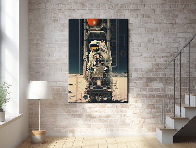 plakaty Apollo 11 - Plakat - Druk - Minimalistyczny Kolaż, NASA, kosmos #4