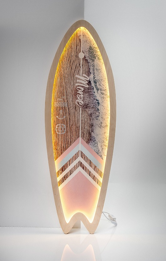 lampy do pokoju dziecka Lampa  Deska Surfingowa Morze -UNKY