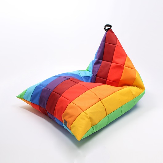 pufy do siedzenia Puf TĘCZA OVNI LONG patchwork OSKAR PEREK