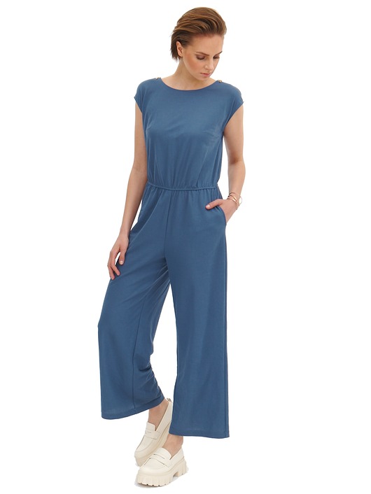 spodnie materiałowe damskie Spodnie z dzianiny z kieszeniami