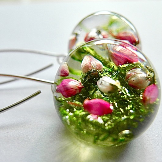 Kolczyki srebrne z wiosennym bukietem  Grol Jewellery