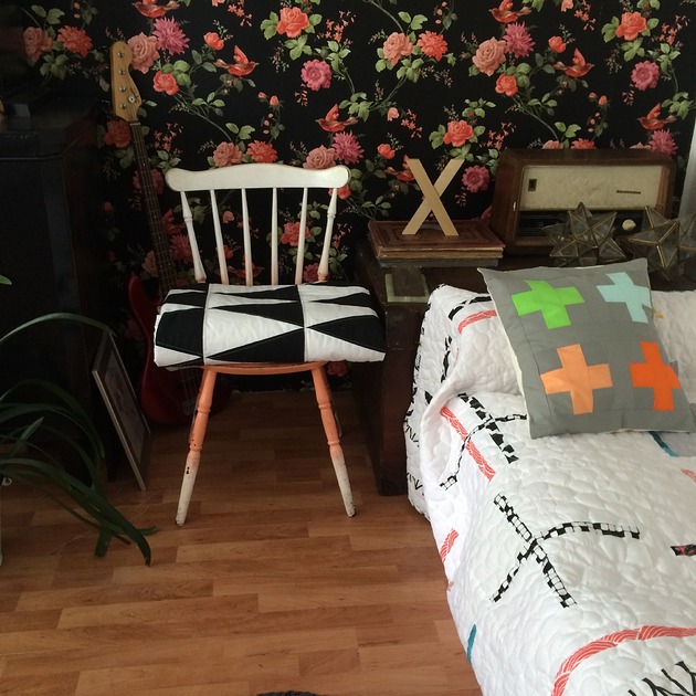 koce i narzuty Narzuta patchwork black&white +poszewki na poduszki