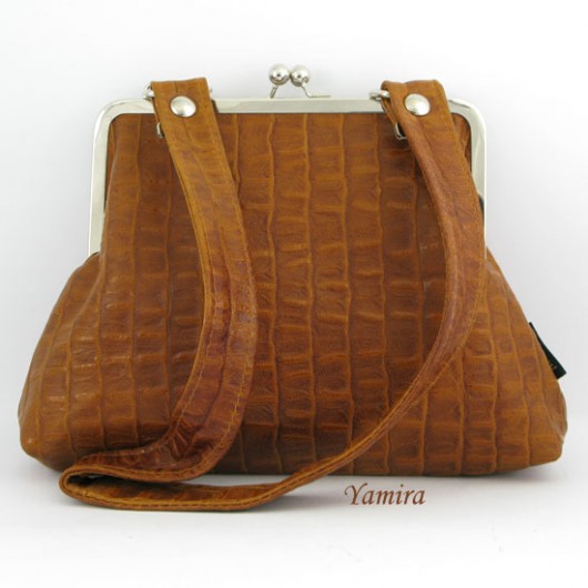 Torebka L :: crocodillo exclusive light brown :: yamira