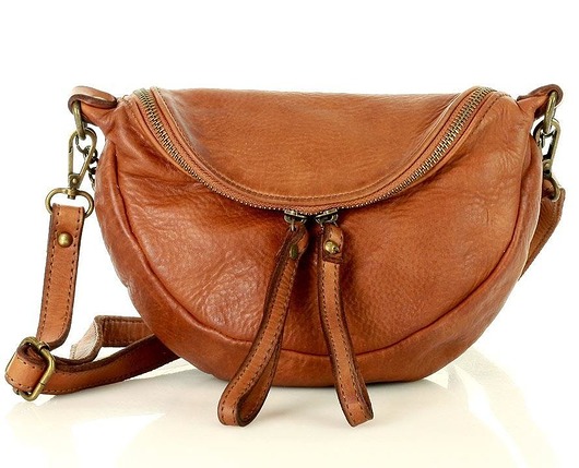 saszetka nerka Torebka damska listonoszka nerka ze skóry naturalnej handmade crossbody leath