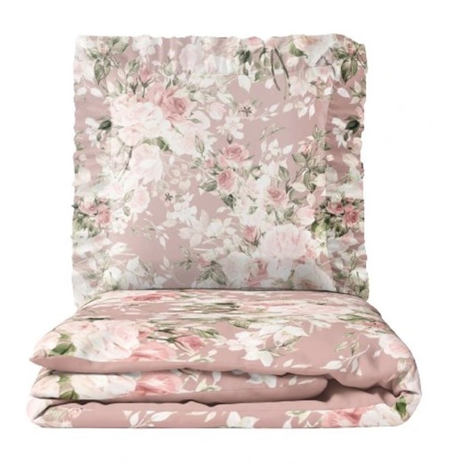 kocyki, kołderki, pościel dla dzieci Komplet pościeli Dusty Rose 100x135cm PZ
