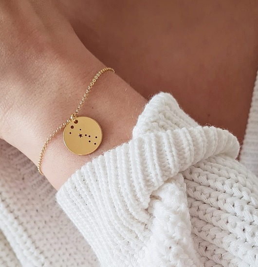 bransoletki złote Znak zodiaku bransoletka